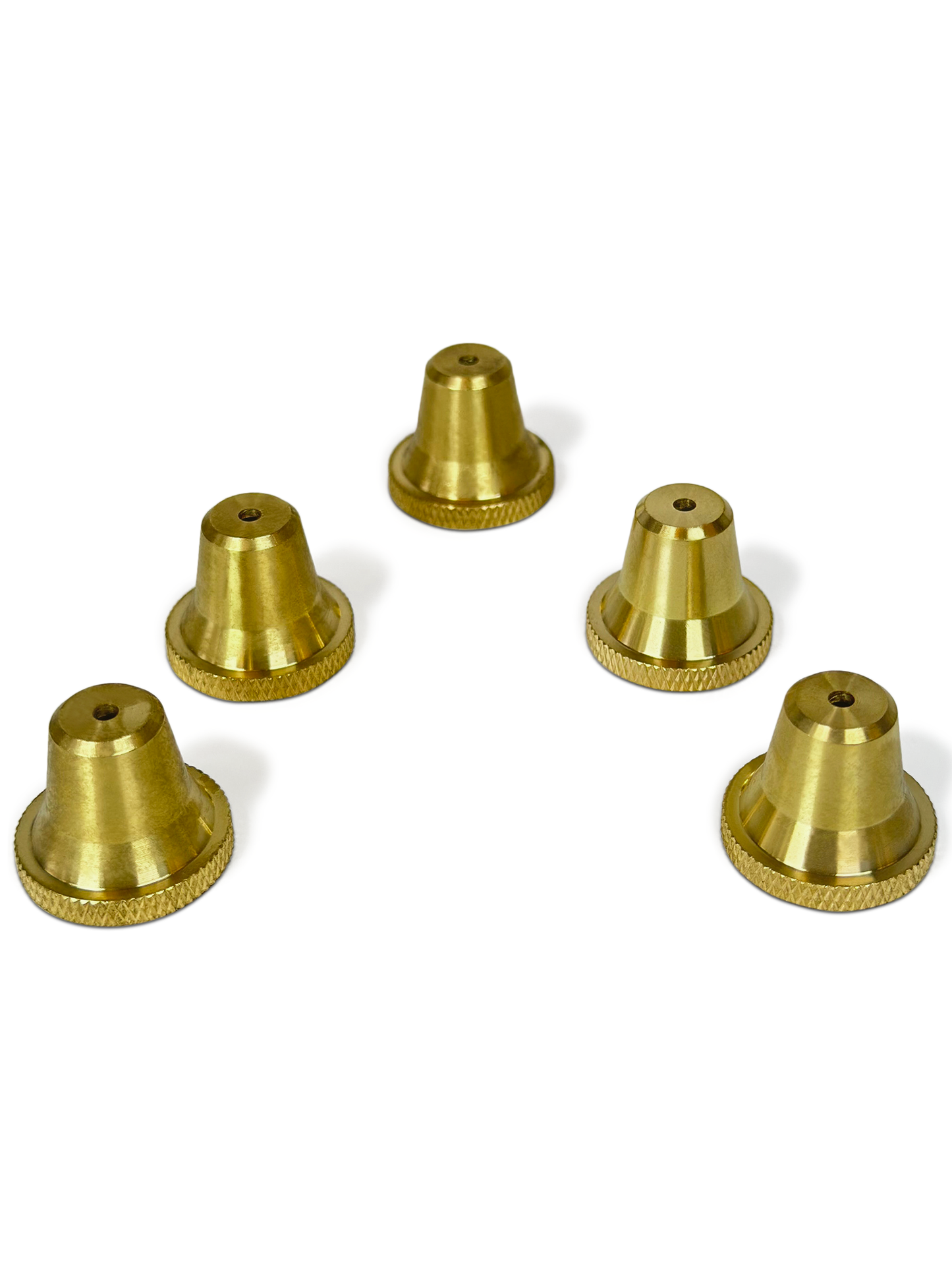 Large Brass Cone Pieces - 5 Pack