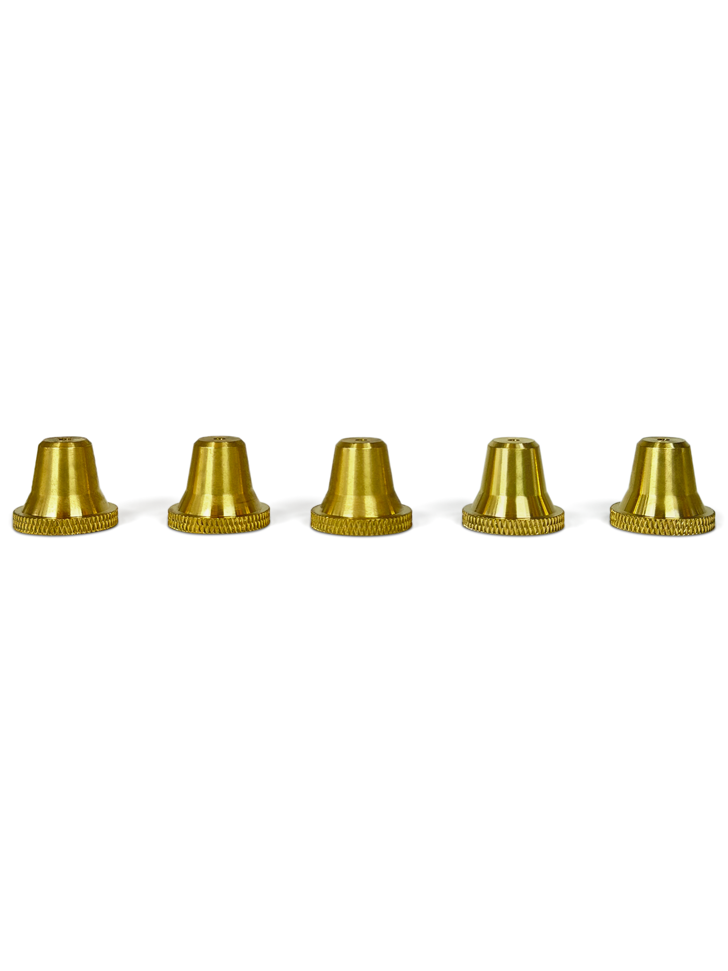 Large Brass Cone Pieces - 5 Pack