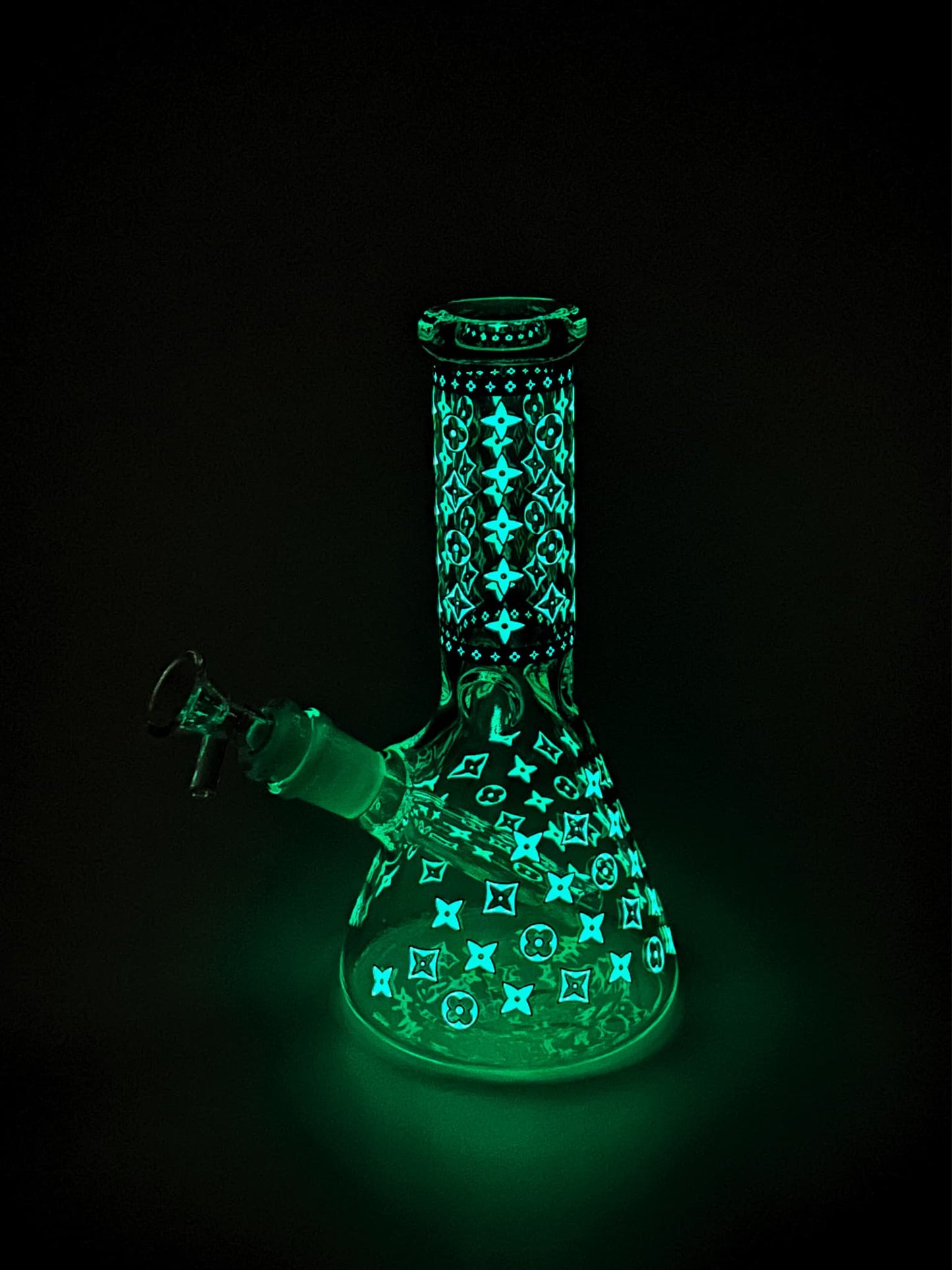 Medium Beaker Bong - 20cm Glow in Dark - Gong Bong