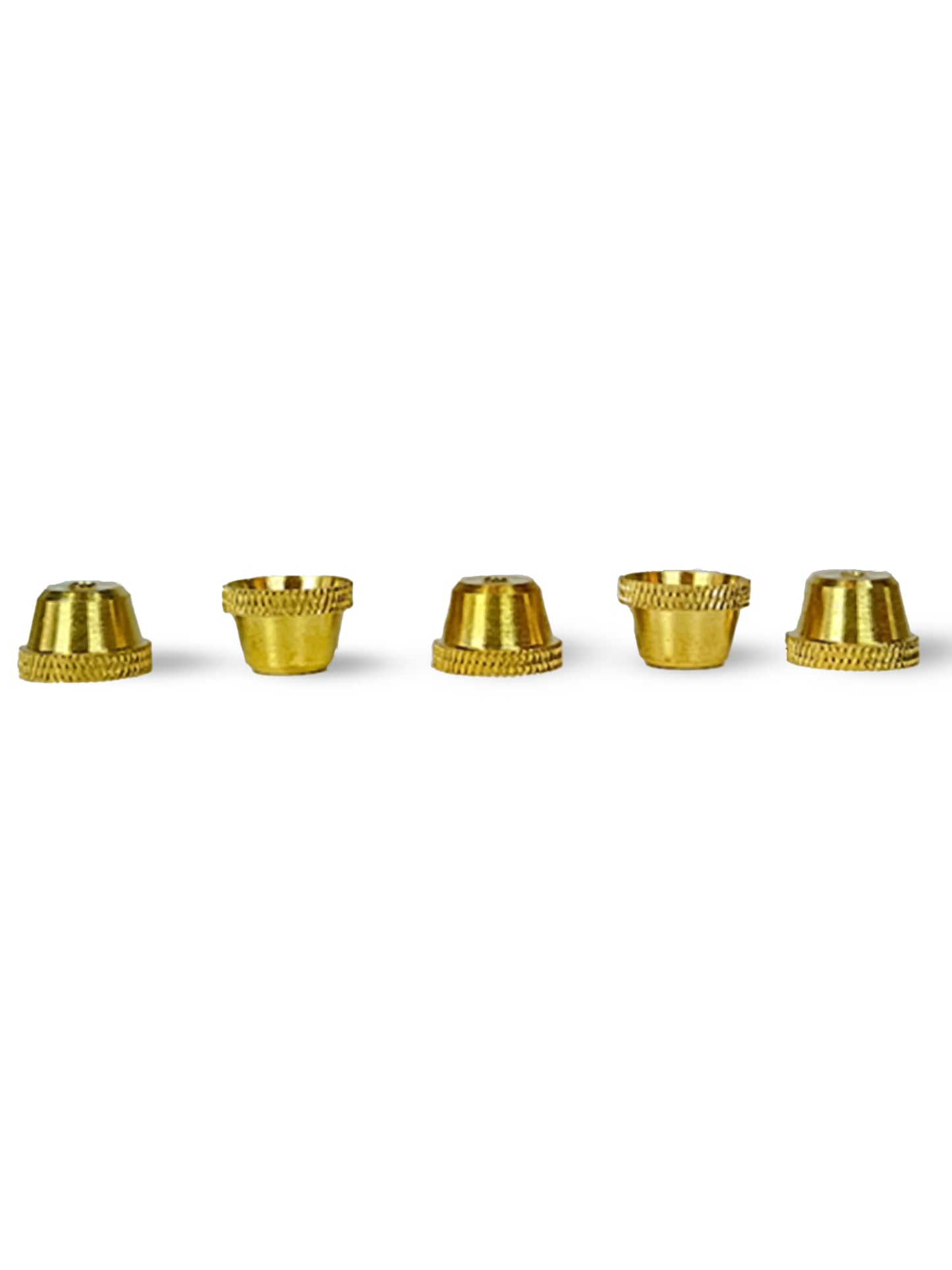 Premium Small Brass Smoking Cones – 5 Cones Per Pack