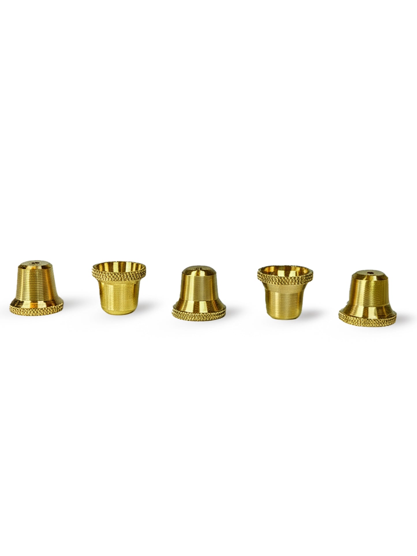 Medium Brass Cone Pieces 5 Piece Pack