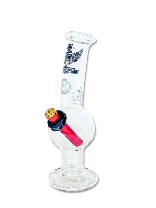 23 cm Travel-Friendly Bubble Glass Bong - Gong Bong