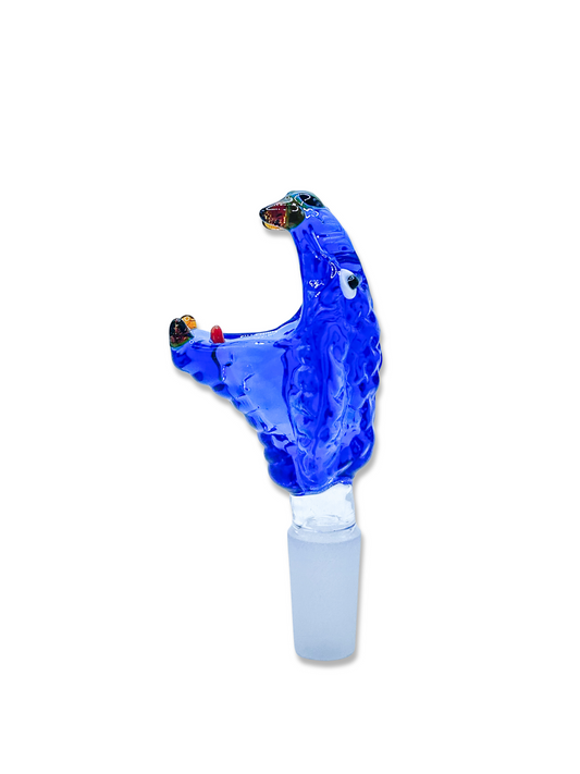 Hand Blown Glass Snake Cone Piece – 14mm