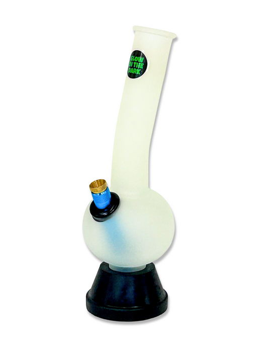 Premium Glow in the Dark Bong - 26cm Illuminated Glass - Gong Bong