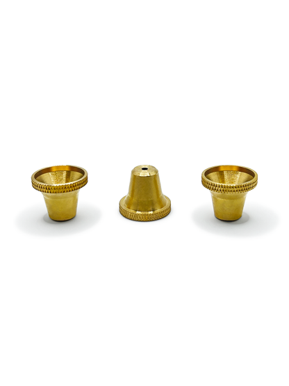 Large Brass Cone Pieces – 3 Pack