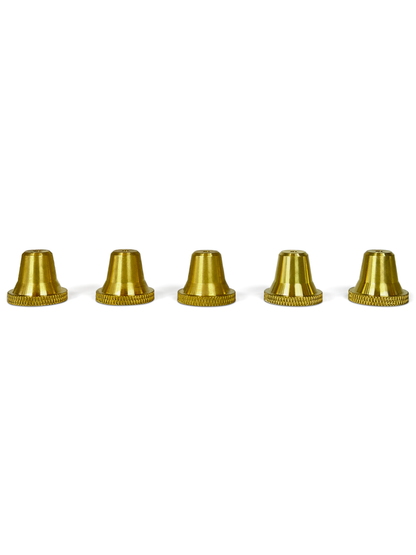 Large Brass Cone Pieces - 5 Pack 
