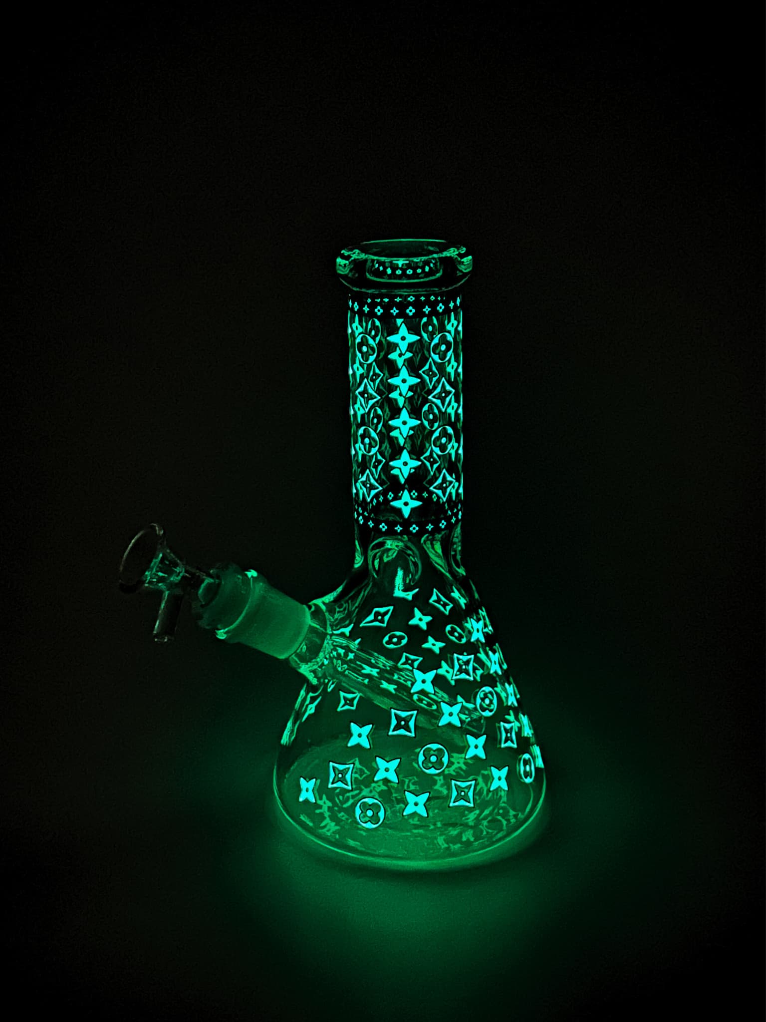 Medium Beaker Bong - 20cm Glow in Dark - Gong Bong
