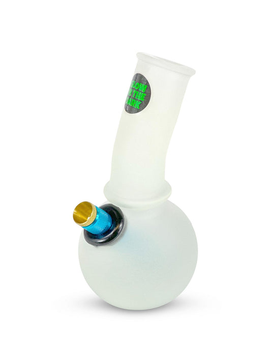 Glow In The Dark Small Bongs - 15cm Glass Bubbler